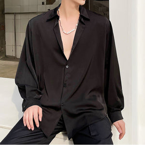 Silky Satin Button Shirt