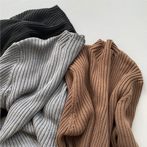 Slim Fit Half Turtleneck Base Knit Sweater