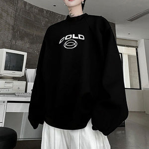 Letter Pattern Embroidered Long-sleeved Sweatshirt