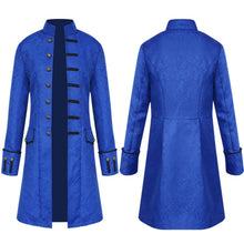 Load image into Gallery viewer, Retro Medieval Stand Collar Trench Coat
