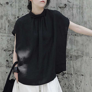 Loose Pleated Short Sleeve T-Shirt