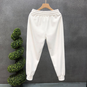 Slim-fit Knitted Cotton Track Pants