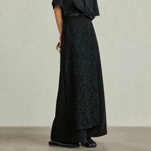 Load image into Gallery viewer, Asymmetric Lace Panel Wide-leg Pants
