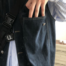 Load image into Gallery viewer, Multi-pocket Japanese Workwear Denim Vest
