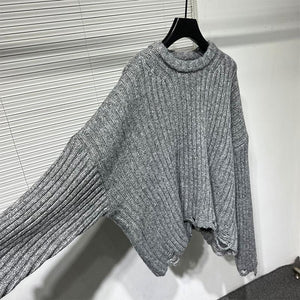 Pullover Knitted Hollow Hole Sweater