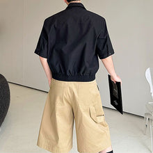 Load image into Gallery viewer, Summer Short-sleeved Shirt with Detachable Shoulder Pads
