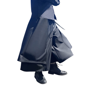 Drawstring Loose Layered Hakama