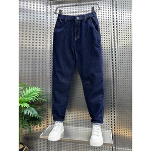 Denim Harem Straight Pants