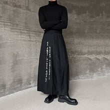 Load image into Gallery viewer, Retro Embroidered Loose Nine-minute Pleated Skirt
