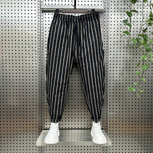 Vertical Striped Slim Casual Harem Pants