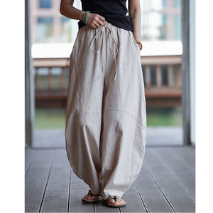 Linen Thin Loose Vintage Wide Leg Bloomers