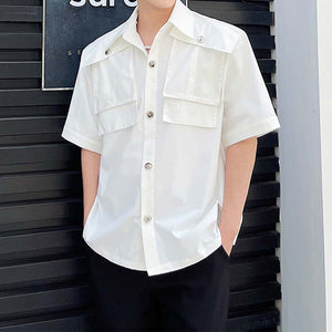 Pockets Cargo Short Sleeve Shirts