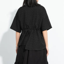 Load image into Gallery viewer, Drawstring Waist Irregular Shirt
