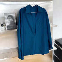 Load image into Gallery viewer, V-neck Layered Long-sleeved Shirt
