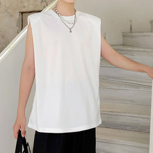 Load image into Gallery viewer, Shoulder Pads Sleeveless T-shirt
