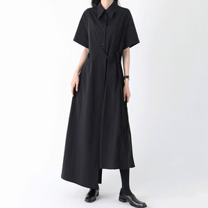 High Waist Long Irregular Dress