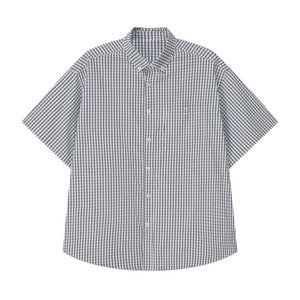 Summer Retro Plaid Short Sleeve Shirt