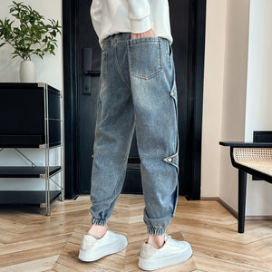 Irregular Patchwork Loose Pencil Pants