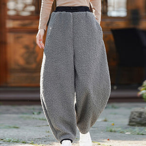 Retro Warm Thickened Scimitar Pants