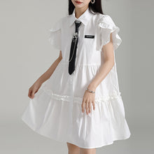 Load image into Gallery viewer, Ruffled Short Sleeve Dress
