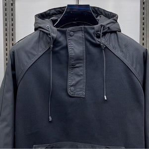 Workwear Large Pocket Pullover Hooded Fleece Sweatshirt