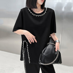 Beaded Black Casual Suit