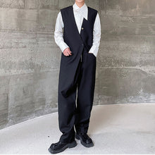 Load image into Gallery viewer, Black Vest Jumpsuit
