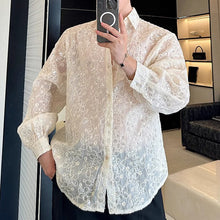 Load image into Gallery viewer, Irregular Embroidered Sequined Breathable Long-sleeved Shirt
