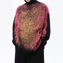 Load image into Gallery viewer, Tie-dye Gradient Turtleneck Sweater
