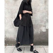 Load image into Gallery viewer, Pleated Irregular Plaid Skirt
