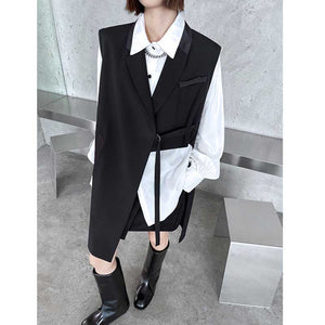 Irregular Long Loose Vest