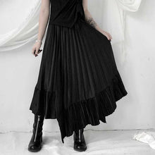 Load image into Gallery viewer, High Waist Casual Pleated Irregular Skirt
