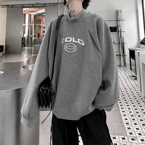 Letter Pattern Embroidered Long-sleeved Sweatshirt