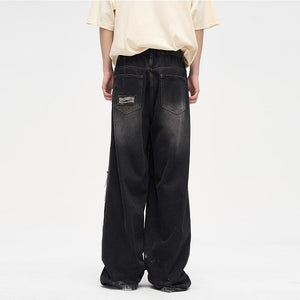 Ripped Loose Straight Pants