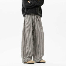 Load image into Gallery viewer, Vertical Striped Loose Straight Pants
