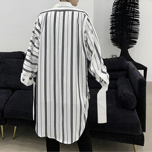 Load image into Gallery viewer, Striped Long-sleeved Casual Shirt
