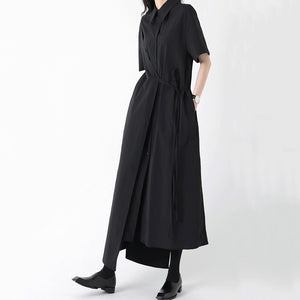 High Waist Long Irregular Dress