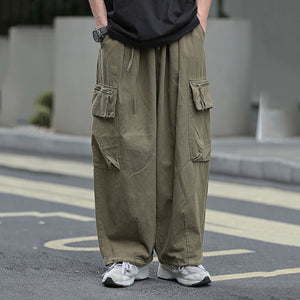 Retro Casual Cargo Pants