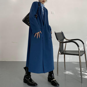 Retro British Style Mid Length Coat