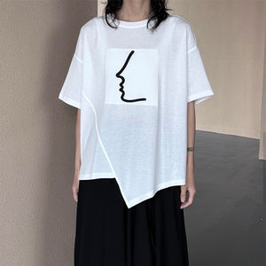 Irregular Pattern Casual T-shirt