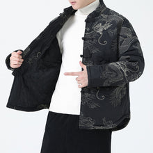 Load image into Gallery viewer, Winter Dragon Embroidered Tang Suit Jacket
