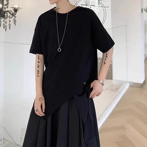 Irregular Hem Short Sleeve T-Shirt