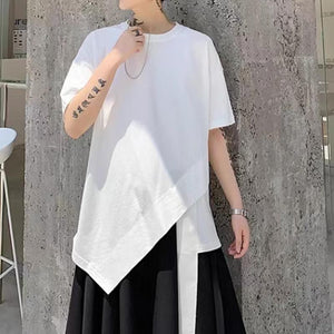 Irregular Hem Short Sleeve T-Shirt