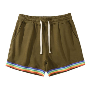 Cotton Sport Rainbow Print Shorts