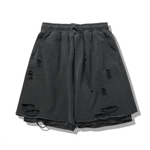 Load image into Gallery viewer, Layered Distressed Track Shorts
