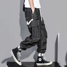 Load image into Gallery viewer, Drawstring Drawstring Loose Harem Multi-pocket Cargo Pants
