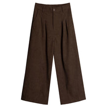 Load image into Gallery viewer, Retro Corduroy Wide Leg Ninth Pants
