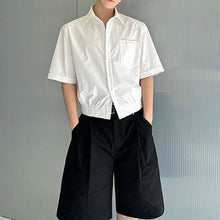 Load image into Gallery viewer, Summer Short-sleeved Shirt with Detachable Shoulder Pads
