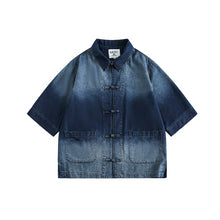 Load image into Gallery viewer, Vintage Loose Buttoned Denim Top
