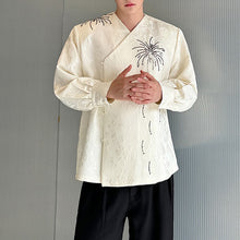 Load image into Gallery viewer, Fireworks Embroidered Jacquard Long-sleeved Shirt
